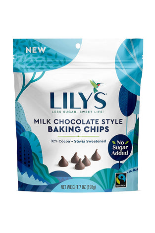 Lilys Less Sugar Baking Chips 7oz Resealable Bags
