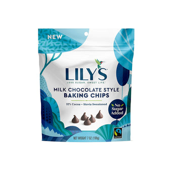 Lilys Less Sugar Baking Chips 7oz Resealable Bags