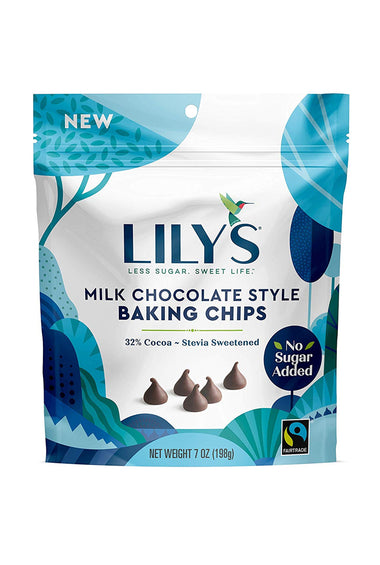 Lilys Less Sugar Baking Chips 7oz Resealable Bags